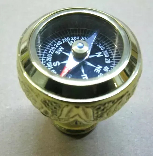 Brass compass - brass,